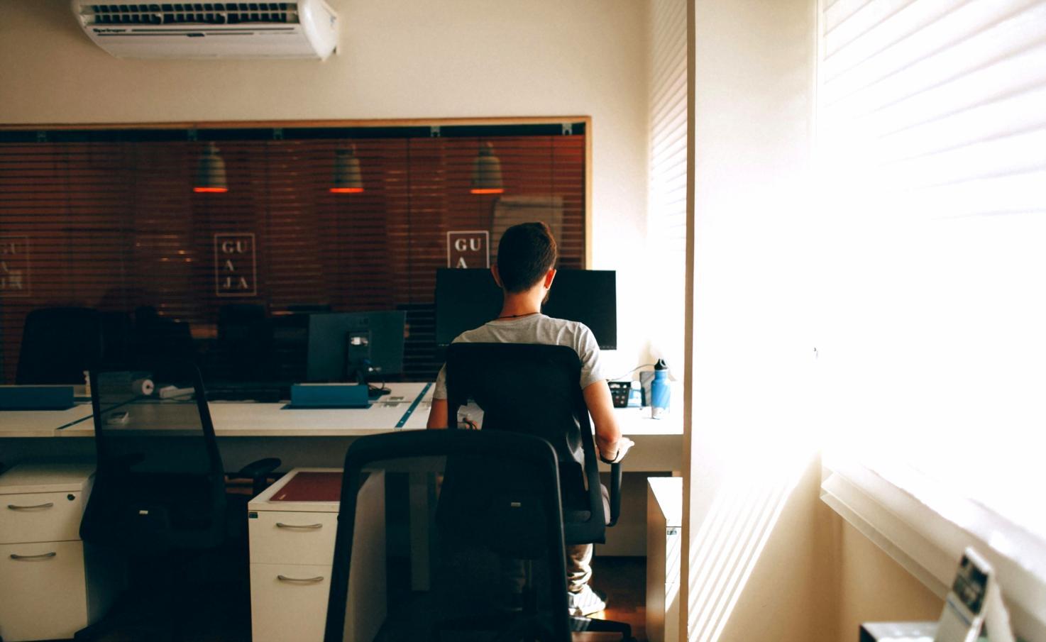 Financial planning workspace with budget sheets and calculator